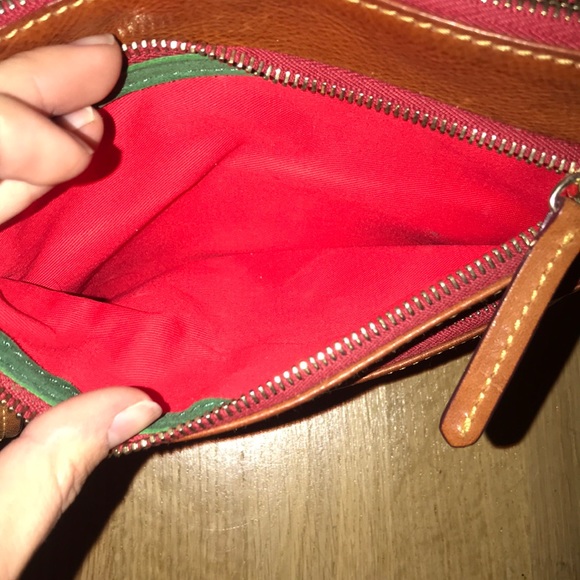 Dooney & Bourke Light Brown Leather Crossbody - Picture 3 of 5